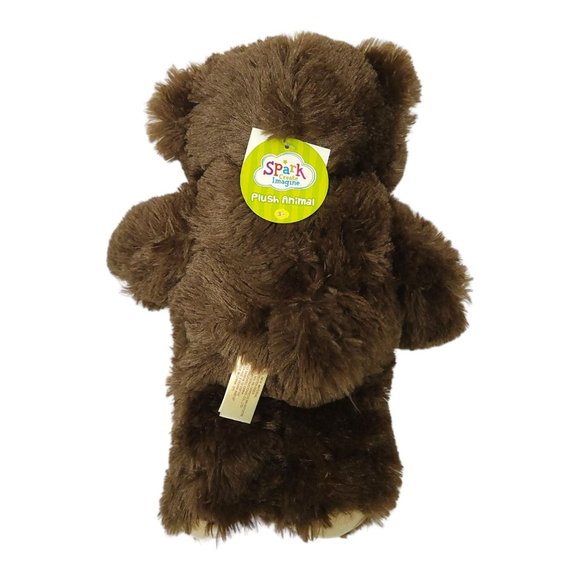 Spark Create Imagine Teddy Bear 12" Soft Plush Stuffed Animal Toy Brown Tan NEW - Picture 4 of 10